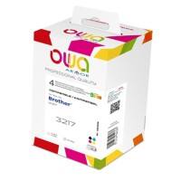 OWA LC3217 Compatible Brother Ink Cartridge K10200OW Black, Cyan, Magenta, Yellow Pack of 4