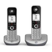 BT Digital Cordless Phone with Answer Machine Silver Pack of 2