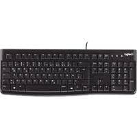 Logitech Wired Keyboard K120 QWERTY GB Black with protective film over the keys