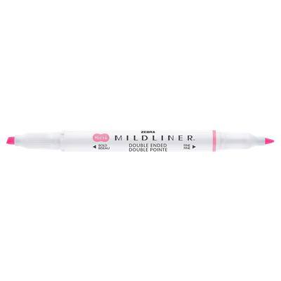 Zebra Mildliner Highlighter Pink Broad Chisel 4 mm Non Refillable Pack of 10