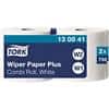 Tork Wiping Paper W1, W2 2 Ply Rolled White 2 Rolls of 750 Sheets