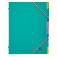 Exacompta Forever Young Multipart File 56193E A4 PP (Polypropylene) Turquoise 24.5 (W) x 1 (D) x 32 (H) cm Pack of 8