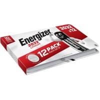 Energizer Coin Cell CR2032 Lithium Manganese Dioxide (Li-MnO2) 3 V Pack of 12