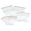 Grip Seal Bags Writeable Stripes Transparent 7 x 10 cm Pack of 100