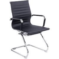 Nautilus Designs Cantilever Chair Bcl/8003Av/Bk Non Height Adjustable Black Chrome
