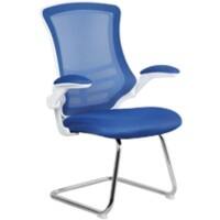 Nautilus Designs Cantilever Chair Bcm/L1302V/Whbl Non Height Adjustable Blue Chrome