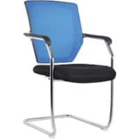 Nautilus Designs Cantilever Chair Bcm/K512V/Bl Non Height Adjustable Blue Chrome