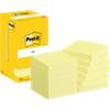 Post-it Sticky Notes 654-CY 76 x 76 mm 100 Sheets Per Pad Yellow Pack of 12