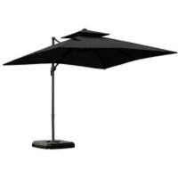 OutSunny Umbrella Metal, Aluminum, PL (Polyester) and PE Dark Grey