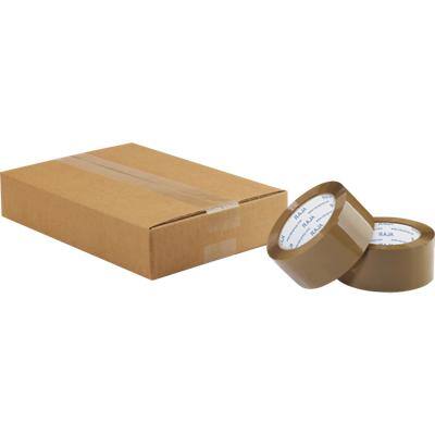 RAJA Packaging Tape Buff 48 mm (W) x 66 m (L) PP (Polypropylene) P348NL6R