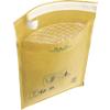 RAJA Padded Envelopes Gold Plain Kraft Paper, PE (Polyethylene) 215 (W) x 150 (H) mm Peel and Seal 75 gsm Recycled 50% Pack of 100