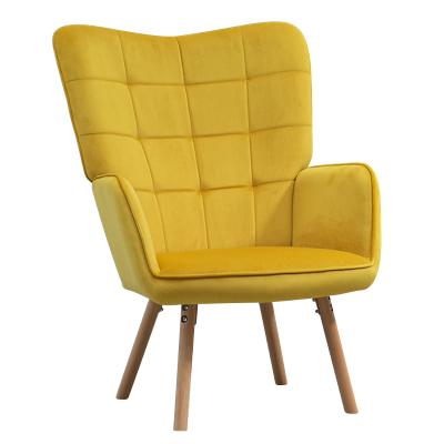 HOMCOM Accent Chair 839-132V70YL Yellow