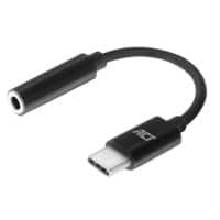 ACT USB-C Male Adapter Cable 3.5 mm Female AC7380 Black 110 mm