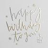 paperlink Birthday card Model 300 gsm White 15.5 (W) x 2 (D) x 15.5 (H) cm Pack of 6