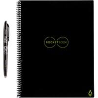 Rocketbook Notebook A4 Dotted HDPE (High Density Polyethylene) Soft Cover Black 32 Pages