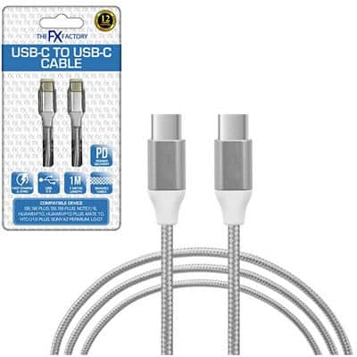 Aquarius USB Cable Silver 20 x 90 x 170 mm