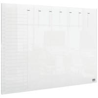Nobo Mini Desktop or Wall Mountable Weekly Planner 1915615 Acrylic Frameless Transparent 42 x 29.7 cm