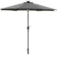 OutSunny Patio Umbrella Aluminum, Polyester, Steel Grey Outdoor