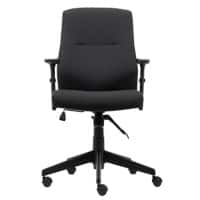 Realspace Stanley Office Chair Knee Tilt Fabric Height Adjustable Armrest and Seat Black 110 kg 675 x 680 x 1,075 mm
