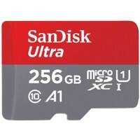 SanDisk Ultra MicroSDXC Card 256 GB Grey, Red