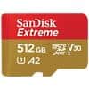 SanDisk Extreme MicroSDXC Card 512 GB Gold, Red
