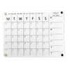 Deflecto Weekly Wall Planner Magnetic Magnetic 42 (W) x 29.7 (H) cm Plastic Transparent