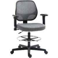 Vinsetto Office Chair Basic Tilt 2D Armrest Height Adjustable Grey 120 kg 921-375V70 570 (W) x 600 (D) x 1,190 (H) mm