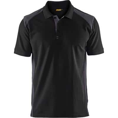 BLÅKLÄDER T-shirt 33241050 Cotton, PL (Polyester) Black, Mid Grey Size XS