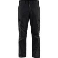 BLÅKLÄDER Trousers 14441832 Cotton, Elastolefin, PL (Polyester) Black, Dark Grey Size 40L