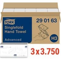 Tork Advanced Hand Towel H3 White 2 Ply 250 Sheets Pack of 45