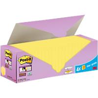 Post-it Super Sticky Notes 76 x 76 mm Yellow Pack of 24 Pads of 90 Sheets Value Pack 20+4 FREE