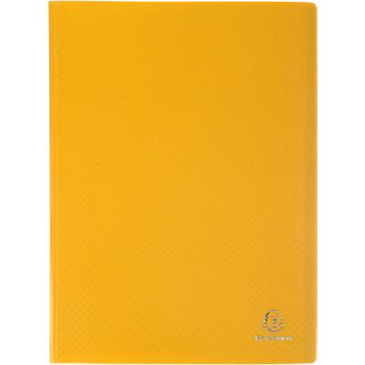 Exacompta Opak Display Book 40 Pockets A4 Yellow Pack of 12