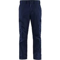 BLÅKLÄDER Trousers 14441832 Cotton, Elastolefin, PL (Polyester) Navy Blue, Cornflower Blue Size 36L