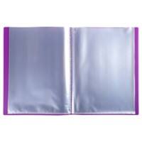 Exacompta Opak Display Book 40 Pockets A4 Purple Pack of 10