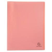 Exacompta Chromaline Pastel Display Book 40 Pockets A4 Coral Pack of 10