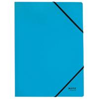 Leitz Recycle Card Folder with Elastic Bands 3908 A4 CO2 Compensated Blue 100% Recycled Card