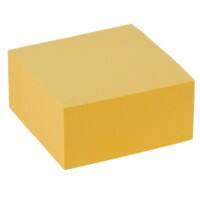 Viking Sticky Note Cube 76 x 76 mm Pastel Yellow 400 Sheets