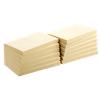 Viking 80% Recycled Sticky Notes Rectangular 127 x 76 mm Plain Yellow 100 Sheets Pack of 12