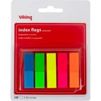 Viking Index Flags Assorted Special format 5 Packs of 25 Strips