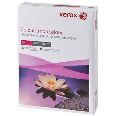 Xerox Colour Impressions A4 Printer Paper White 100 gsm Smooth 500 Sheets