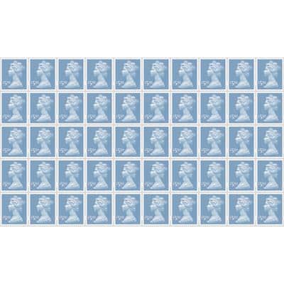 Royal Mail Postage Stamps £5.00 UK National Pack of 50