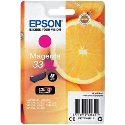 Epson 33XL Original Ink Cartridge C13T33634012 Magenta