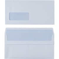 Viking Envelopes with Window DL 220 (W) x 110 (H) mm Self-adhesive Self Seal White 80 gsm Pack of 1000