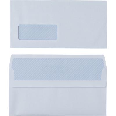 Viking Envelopes with Window DL 220 (W) x 110 (H) mm Self-adhesive Self Seal White 80 gsm Pack of 1000
