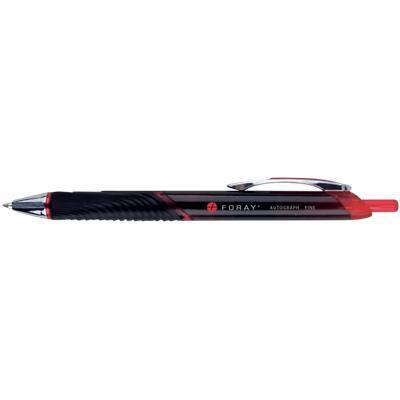 Foray Gel Rollerball Pen Autograph Red Pack 12