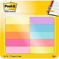 Post-it Index Flags 15 x 50 mm Assorted 50 x 10 Pack