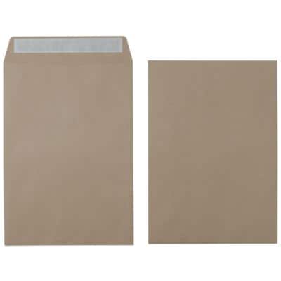 Office Depot Envelopes Plain C4 229 (W) x 324 (H) mm Adhesive Strip Brown 115 gsm Pack of 250