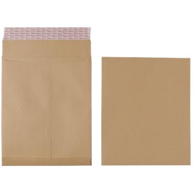 Office Depot Non Standard Gusset Envelopes 250 x 305 mm Peel and Seal Plain 140gsm Brown 125 Pieces