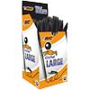 BIC Cristal Large Ballpoint Pen Black Broad 0.6 mm Non Refillable Pack of 50