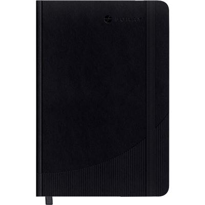 Foray Notebook Classic A4 Plain Casebound PP (Polypropylene) Hardback Black 160 Pages 80 Sheets